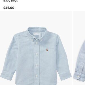 Ralph Lauren Baby Boys Sky Blue Button Down Shirt